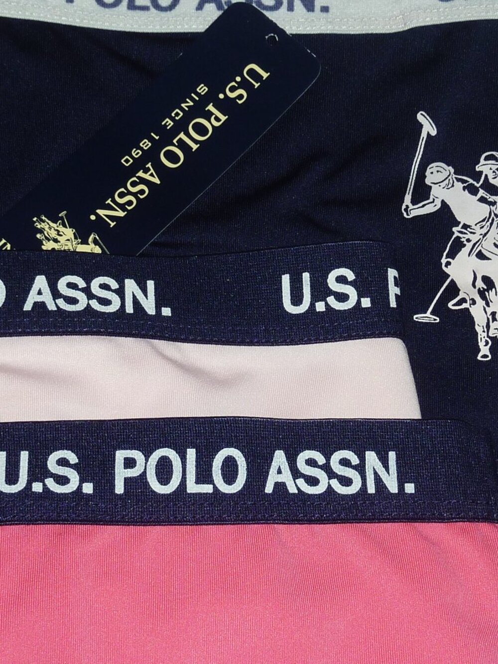 NWT U.S. Polo Assn. Assorted 5 Pack Tag Free Underwear Panties 3X